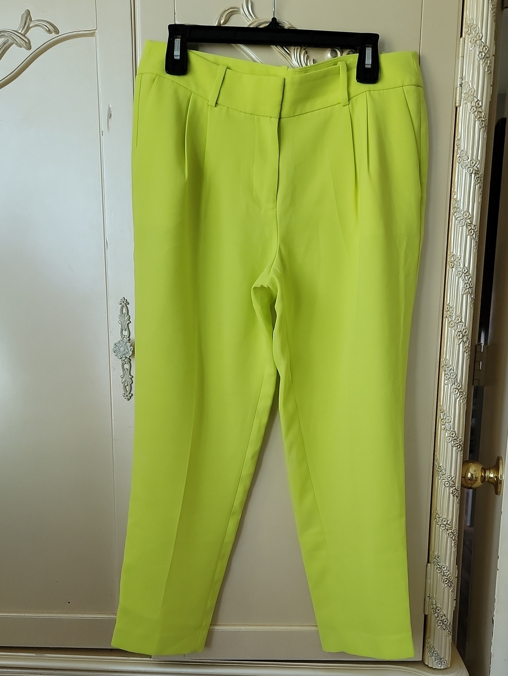 J. Crew Neon Lime Tailored Dress Pants